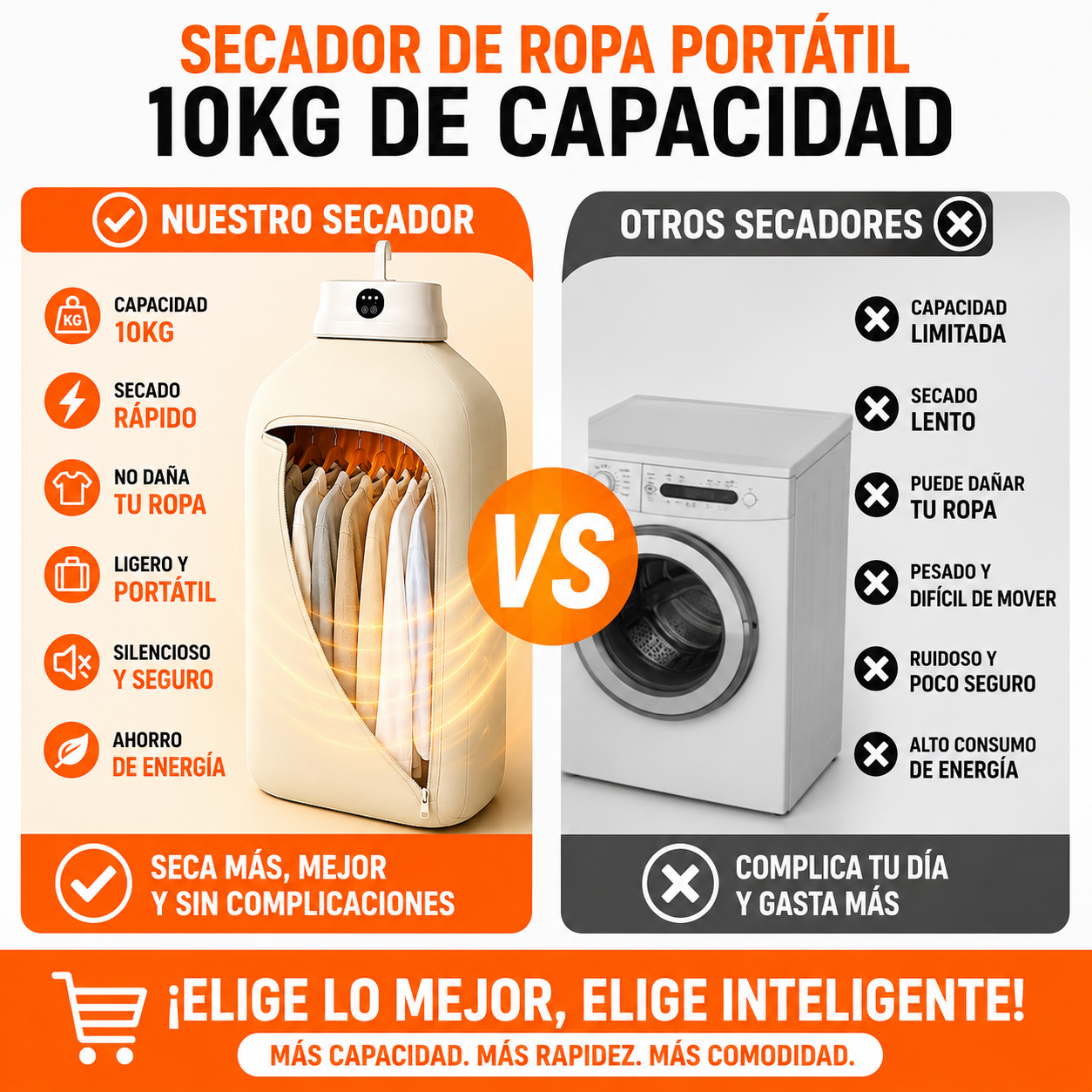 Secador de ropa portatil