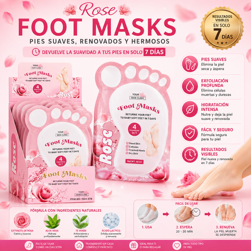 MASCARILLA PARA PIES 4 EN 1
