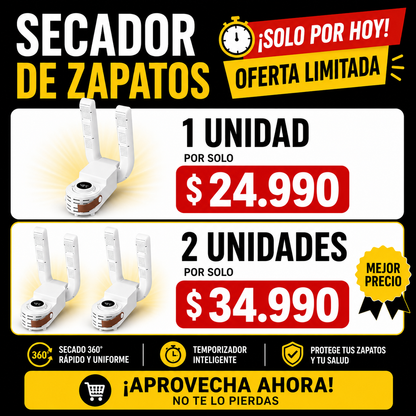 👟 Secador de Zapatillas 360°