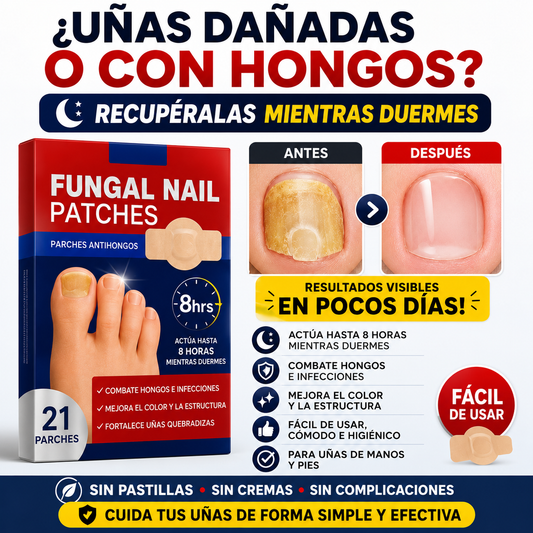 PARCHES ANTIHONGOS - ¡Recupera tus uñas mientras duermes!🌙