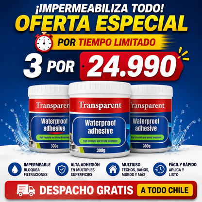 Tapagoteras Sellador Impermeable Pack Invierno