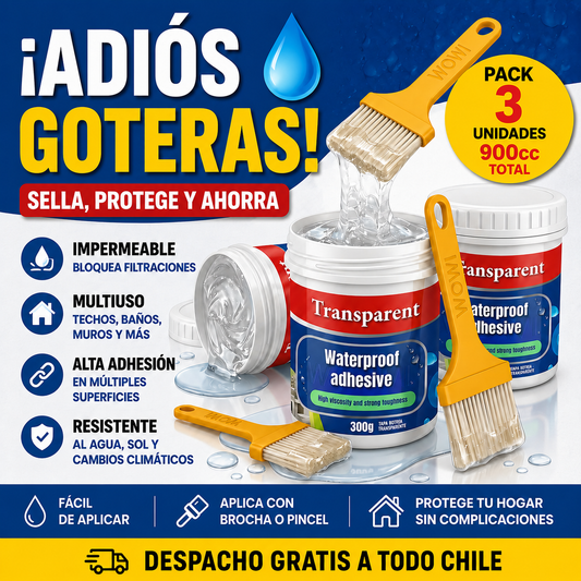 Tapagoteras Sellador Impermeable Pack Invierno