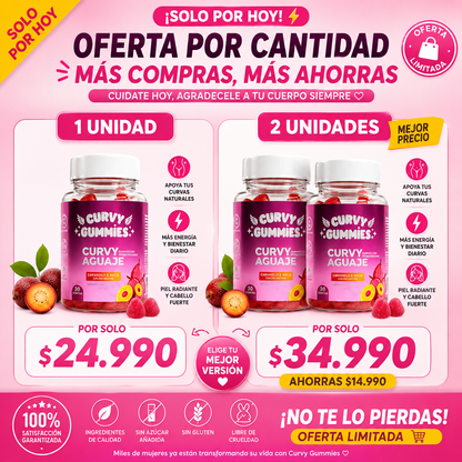 💖 Curvy Gummies | Deliciosas Gomitas para tu Rutina Diaria
