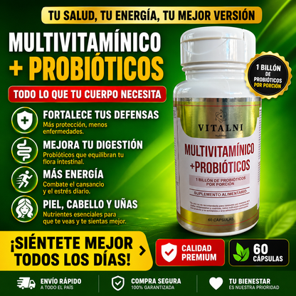 MULTIVITAMÍNICO + PROBIOTICOS 14 CEPAS