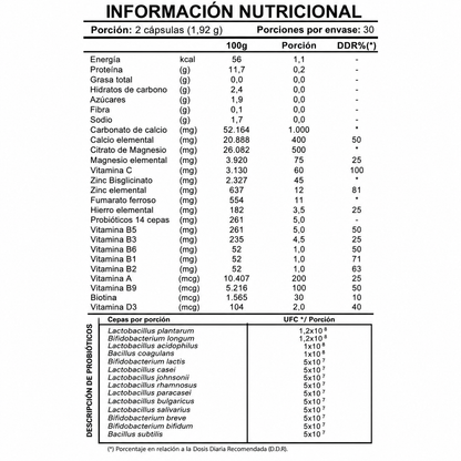 MULTIVITAMÍNICO + PROBIOTICOS 14 CEPAS