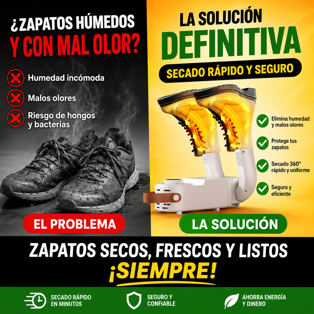 👟 Secador de Zapatillas 360°