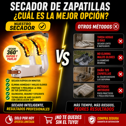 👟 Secador de Zapatillas 360°