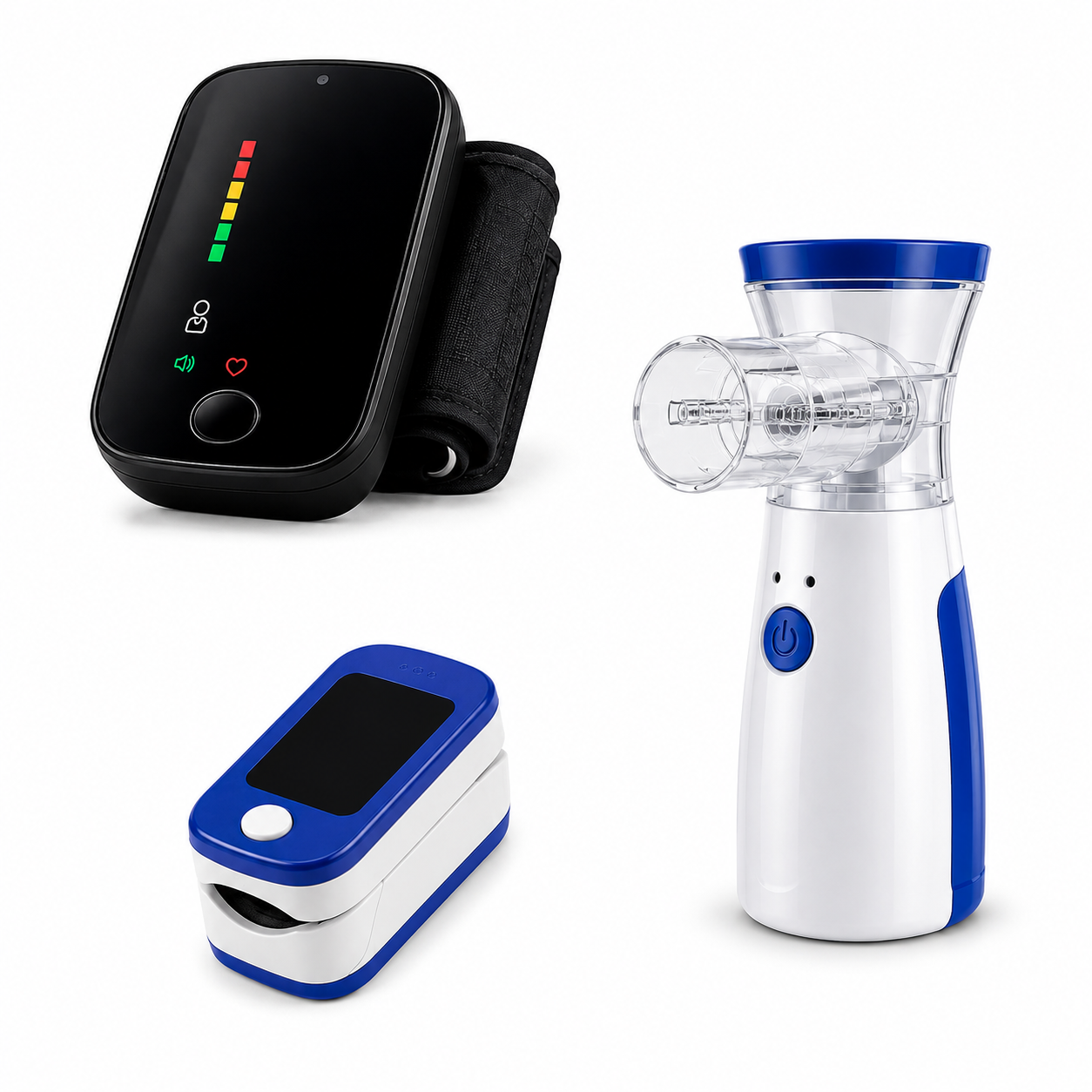 Kit Tensiometro Más Oximetro + Envio Gratis + Nebulizador Portatil de REGALO