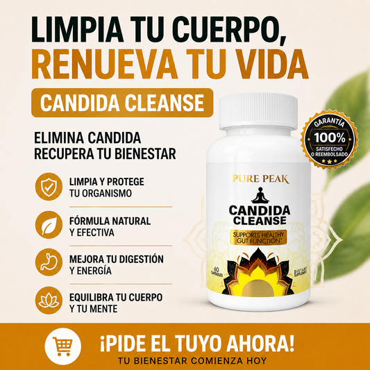 CANDIDA CLEANSE - Reduce Antojos, Hinchazon y Fatiga + Envio GRATIS