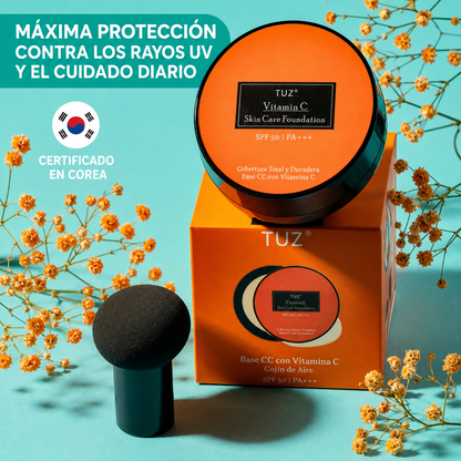 Base TUZ Vitamina C  FPS 50 – Corrige, ilumina y unifica tu piel al momento + 2x1+ Envio GRATIS