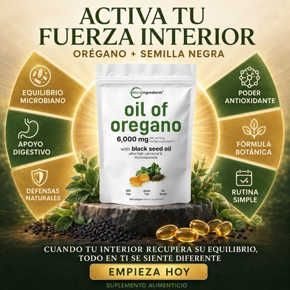 ACEITE DE OREGANO - Reduce Antojos, Hinchazon y Fatiga + Envio GRATIS