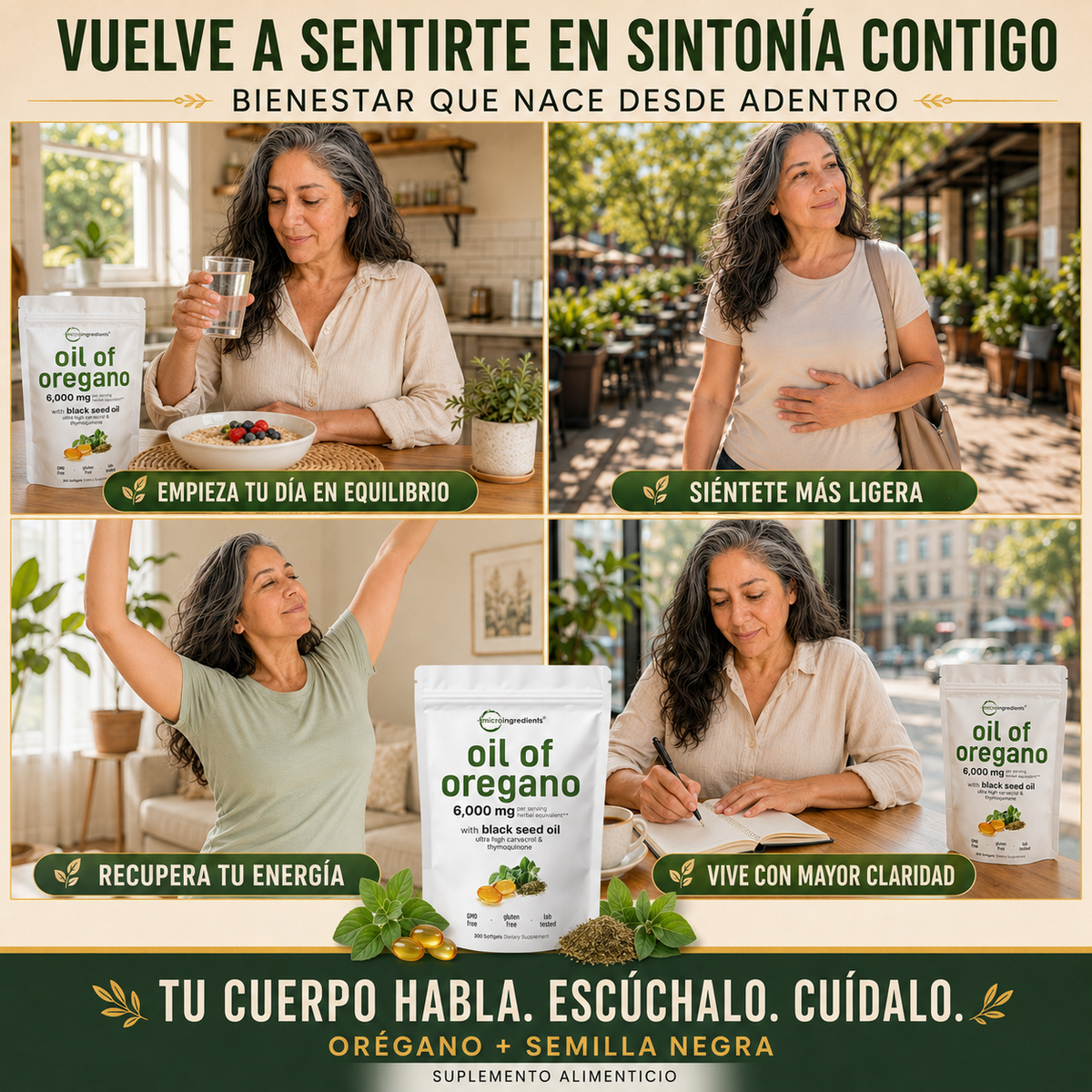 ACEITE DE OREGANO - Reduce Antojos, Hinchazon y Fatiga + Envio GRATIS