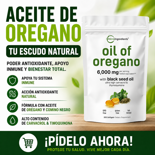 ACEITE DE OREGANO - Reduce Antojos, Hinchazon y Fatiga + 2x1 + Envio GRATIS