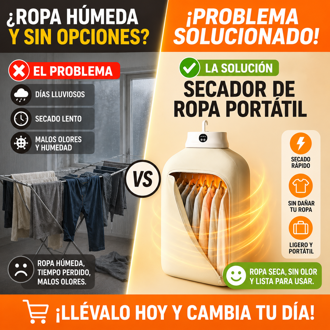 Secador de ropa portatil