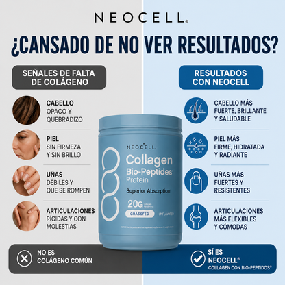 COLAGENO CON BIO-PEPTIDOS NEOCELL | Tamaño Grande 567gr