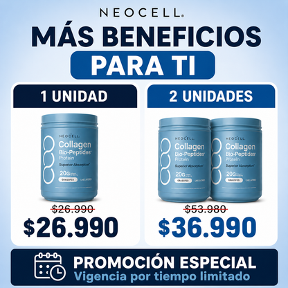 COLAGENO CON BIO-PEPTIDOS NEOCELL | Tamaño Grande 567gr