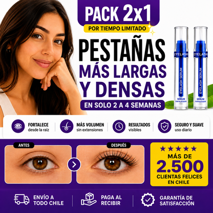 EYERLASH SERUM - Devuelvele Protagonismo a tu Mirada + Oferta 2x1 + Envio GRATIS