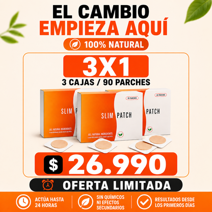 SLIM PATCH - El Quemador de Grasa Natural + 3X1🔥+ Envio GRATIS