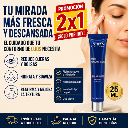 Crema Contorno de Ojos EyeLift™ – Mirada Más Fresca y Descansada + 2x1 Hoy + Envio GRATIS