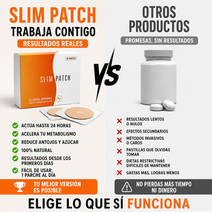 SLIM PATCH - El Quemador de Grasa Natural + 3X1🔥+ Envio GRATIS