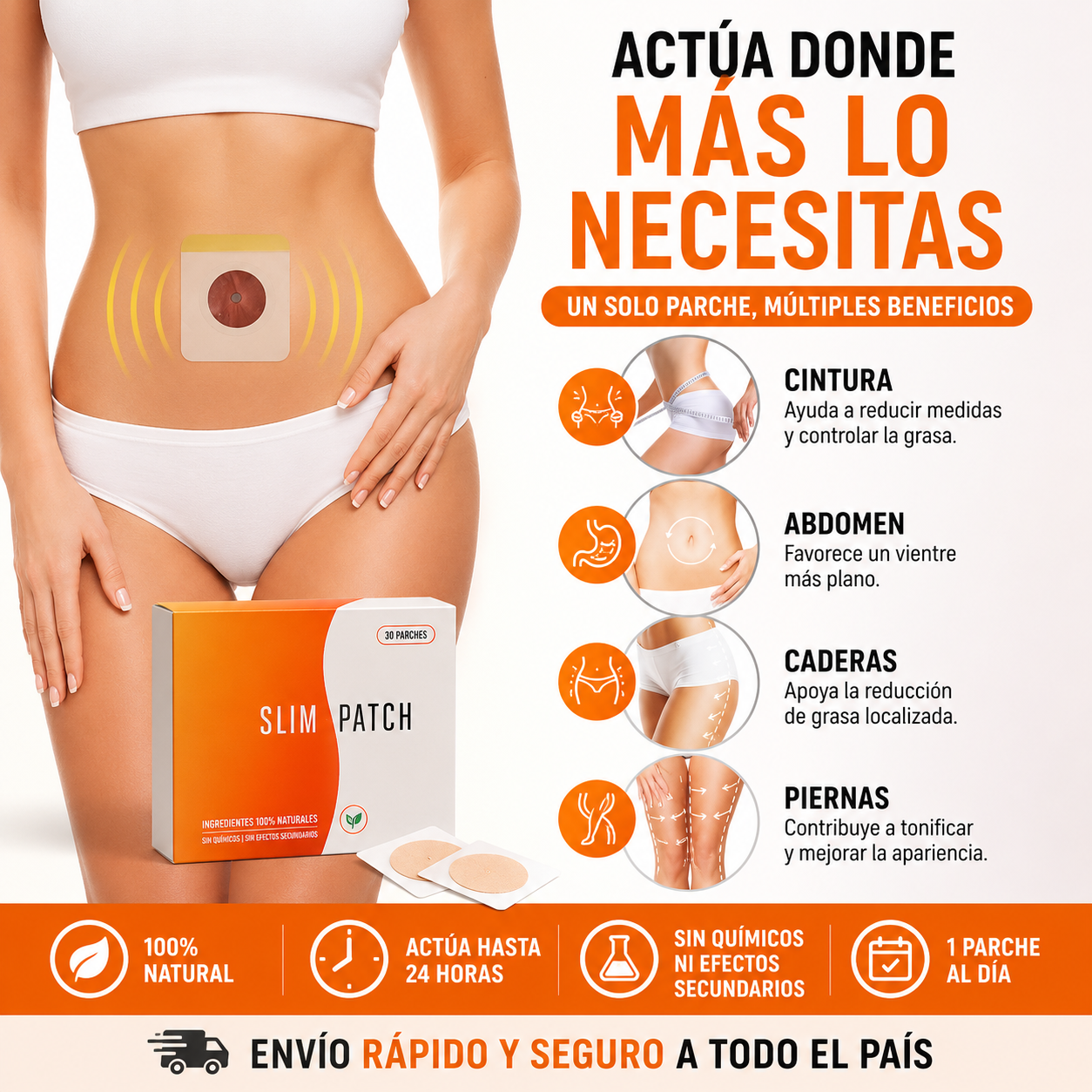 SLIM PATCH - El Quemador de Grasa Natural + 3X1🔥+ Envio GRATIS