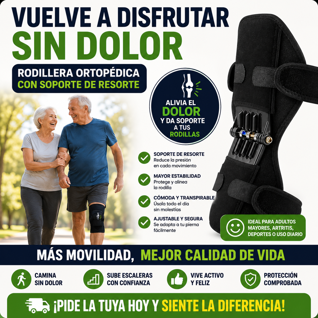 Rodillera Ortopedica VUELVE A CAMINAR SIN DOLOR