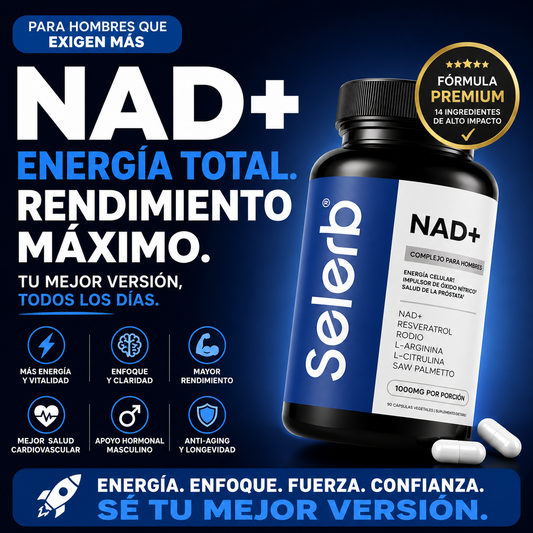SELERB NAD+ APOYO CARDIOVASCULAR PARA HOMBRES