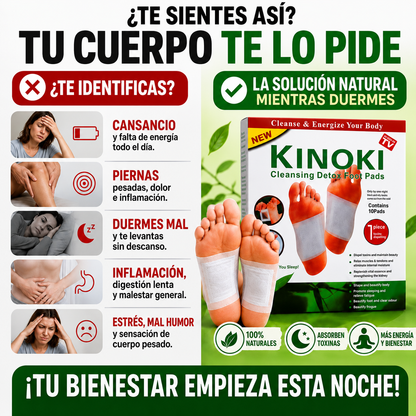 KINOKI Desintoxica Tu Cuerpo Mientras Duermes