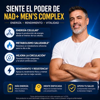 SELERB NAD+ APOYO CARDIOVASCULAR PARA HOMBRES