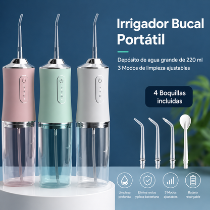 Irrigador Bucal Eléctrico Inteligente Portátil