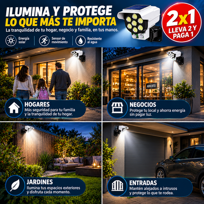 Foco Solar Tipo Camara + Control Remoto + 2x1 + Envio GRATIS