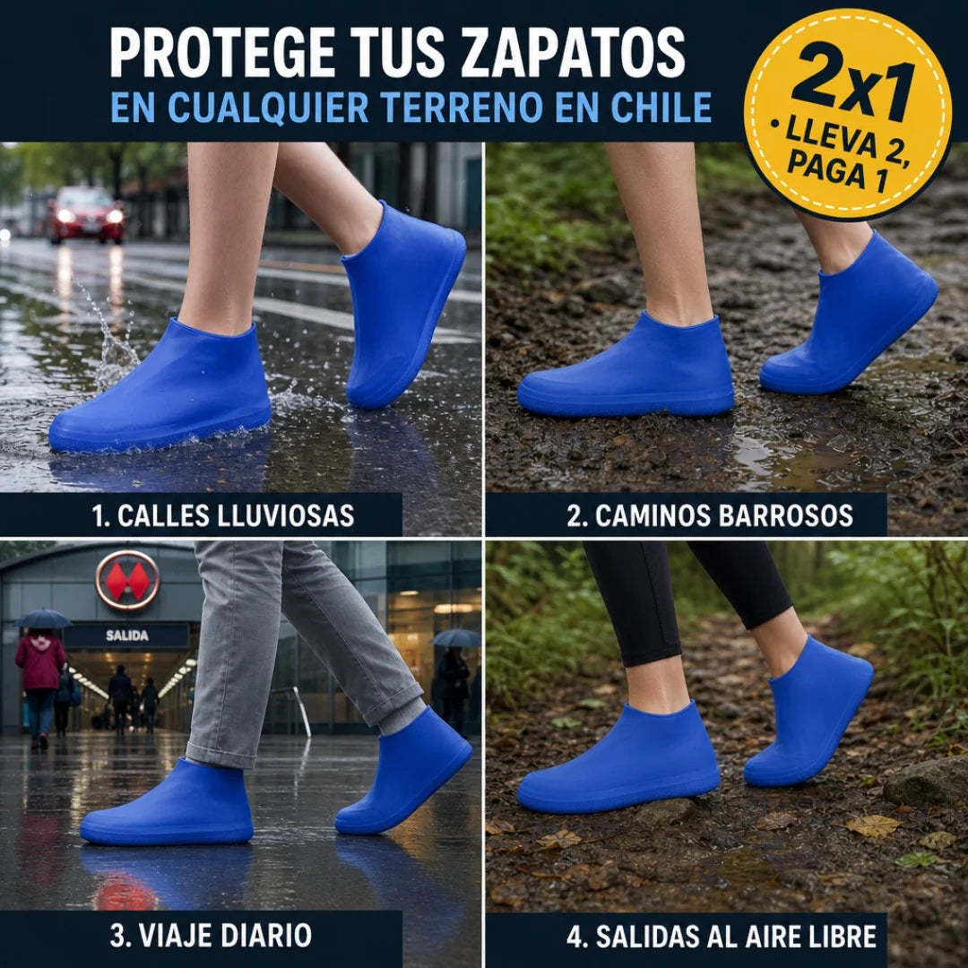 Cubrezapatos Impermeables Reutilizables + Envío Gratis | El Producto es flexible, sirve para talla entre 36 y 44 | Últimas unidades