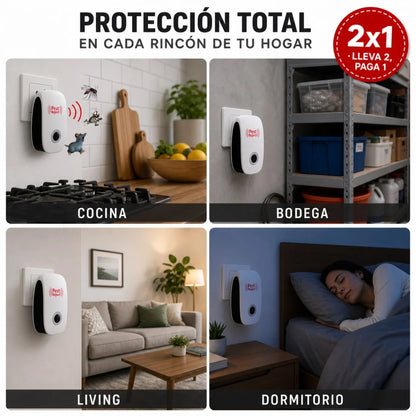 Repelente Ultrasónico para Plagas + Promocion 2x1 + Envío Gratis